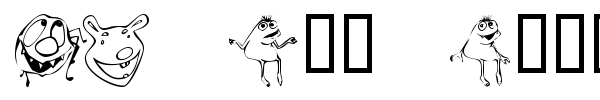 KR Lil Mites font preview